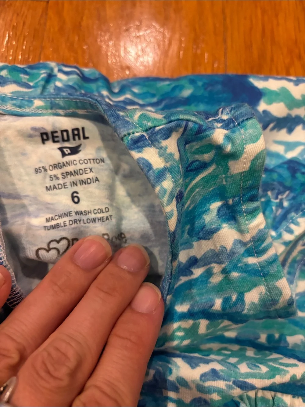 Aqua Swirl Painted Print Sleeveless Dress